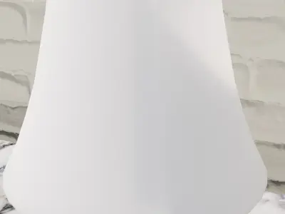 Classic gray lamp Low-poly 3D model