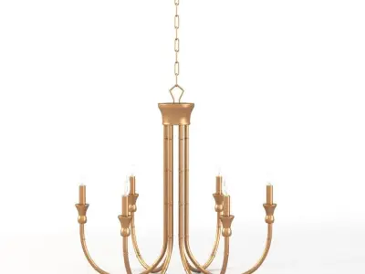 Imperial Bamboo Chandelier 3D model