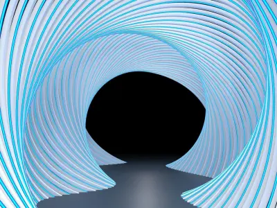 Futuristic Tunnel  3D model