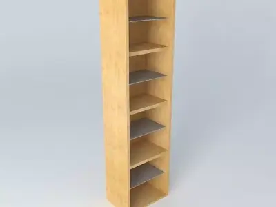 Shelf Cabinet Doors HREG2FS 22 6 BRW Milano Oak 3D model