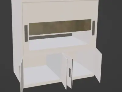 Low Poly Fume Hood Low-poly 3D model