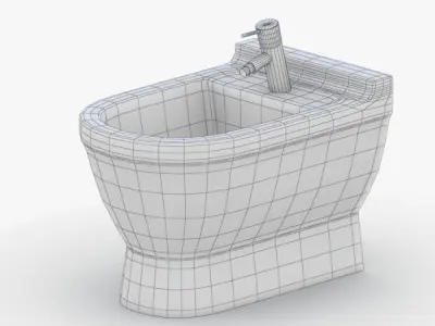 1551 - Toilet Low-poly 3D model