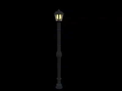 Street Lamp Free low-poly 3D model 8