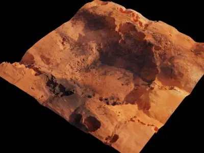 Landscape Low-poly 3D model