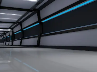 Sci Fi Corridor 3D model