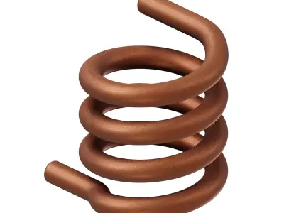 Antique Spiral Heating Coil 3D model