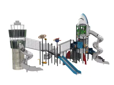 Playground for children 04 3D model