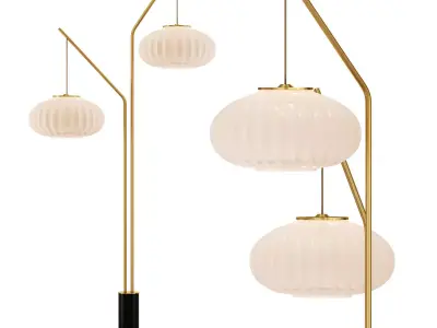 roche bobois mei floor lamp 3D model