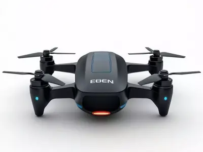 Modern Sci Fi Drone Low-poly 3D model