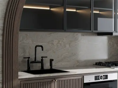 Kitchen Appliance Bosch Kitchen 93 Low-poly 3D model