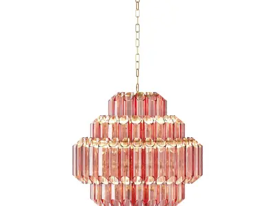 urum Cascade Murano Chandelier 3D model