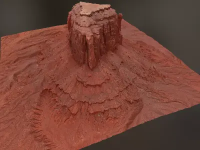 Canyon Cliff D - Scan 3D model