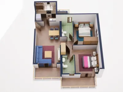  3D Floor Plan 39 3D model