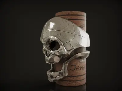 Ring Skull from Silver street collection 3D print model 3D print model