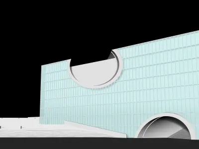 Tadao Ando - Poly Grand Theater 3D model