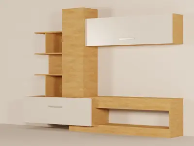 AlphaB2B OMELA Tv Unit Free low-poly 3D model