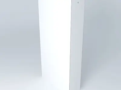 A Shelf-Cabinet orange door Free 3D model