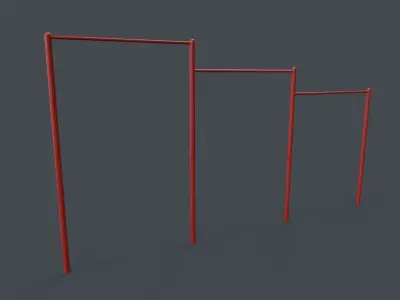 PBR Outdoor Playground Monkey Bars A Low-poly 3D model
