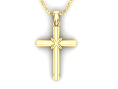 Light Gold Cross New Design  CP 23 3D print model