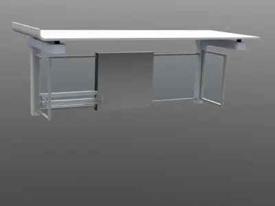 Bus Stop 3D model 19