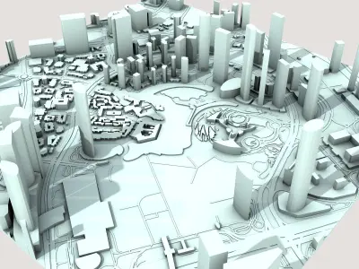 Burj Khalifa Skyscraper in Dubai United Arab Emirates 3D print model