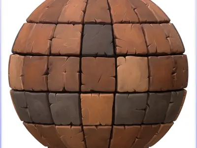 Stylized Tile Seamless Texture Texture 2