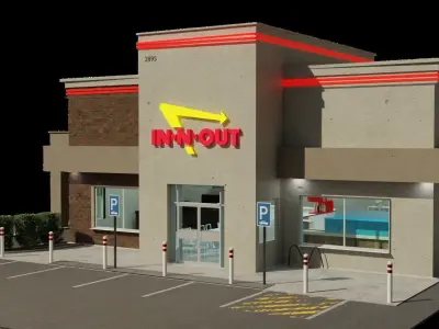 IN-N-OUT restaurant  3D model