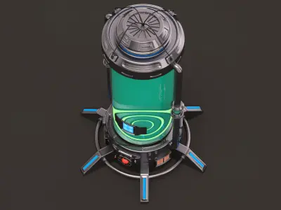 Sci Fi Cryopod 3D model