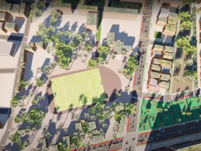 Suluq Libya Digital Twin of Smart City Low-poly 3D model