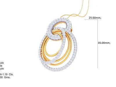 Pendant - 136 3D print model