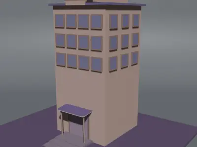 HOSPITAL Free low-poly 3D model