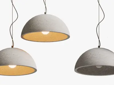 Pendant Grey Scale Wide 3D model