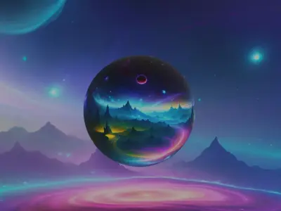 Panoramic Sky SET - Celestial Odyssey 01 - 3D mesh and Sphere Low-poly 3D model