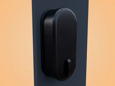 Security Door Digital Lock Low-poly 3D model