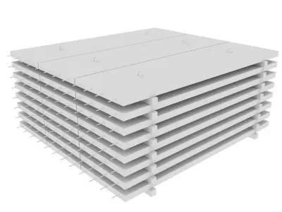steel reinforced concrete sheet in thailand Low-poly 3D model