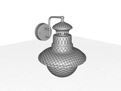 Adkins Light Outdoor Wall Lantern 3D model purchase