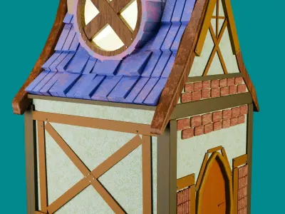 Stylized House Free 3D model