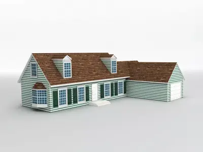 House 9 Low-poly 3D model