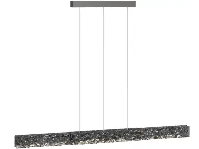 Lighting fixture with linear crystal 3D model