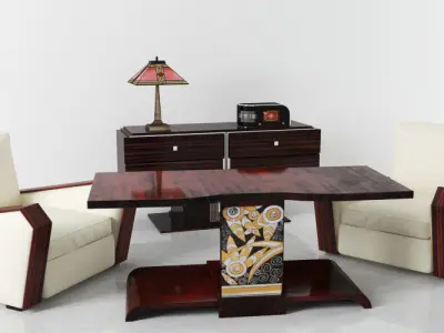 Archmodels vol 142 - high quality art deco furniture 3D model