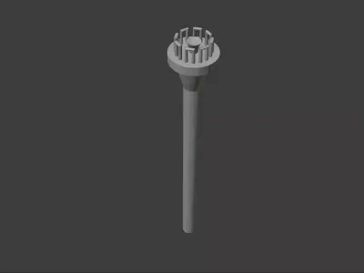 Torch fork 3D model