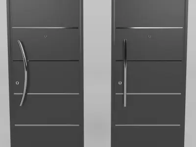 Black Doors 3D model