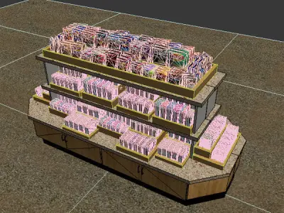Snack Merchandise Island 3D model