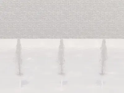 Lumion fountain - animated Low-poly 3D model