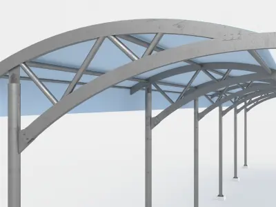 Sunshades Canopy 3D model