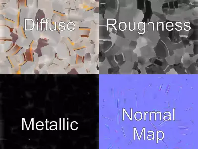 Futuristic Wireless Headphones with LED Accents model pack Low-poly 3D model