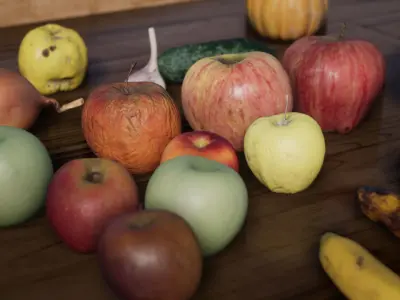 4K Scanned Fruits Vol 1 Low-poly 3D model