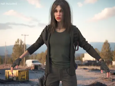  Female Tactical Outfit Dirty 