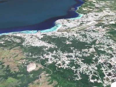 Guam Island USA  3D model