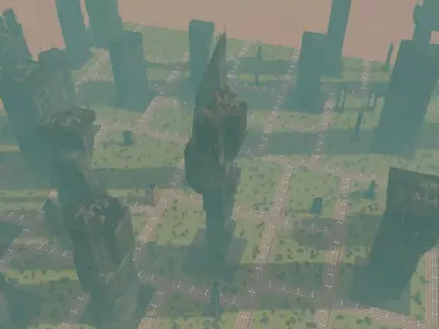 Alien Planet Sci-Fi City 15 3D model